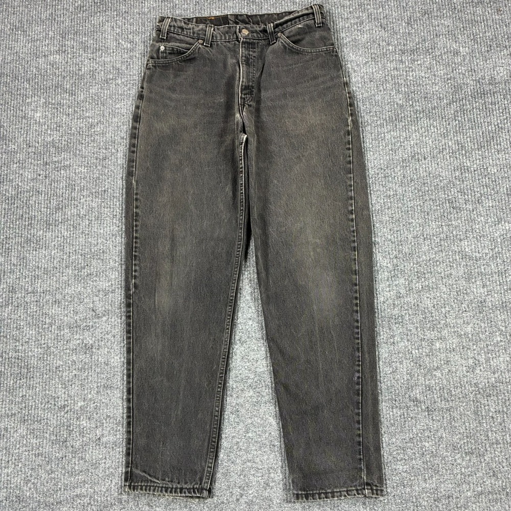 Vintage Levis 560 Jeans Mens Size 32x32 Black Made USA Loose Fit Tapered Leg 90s